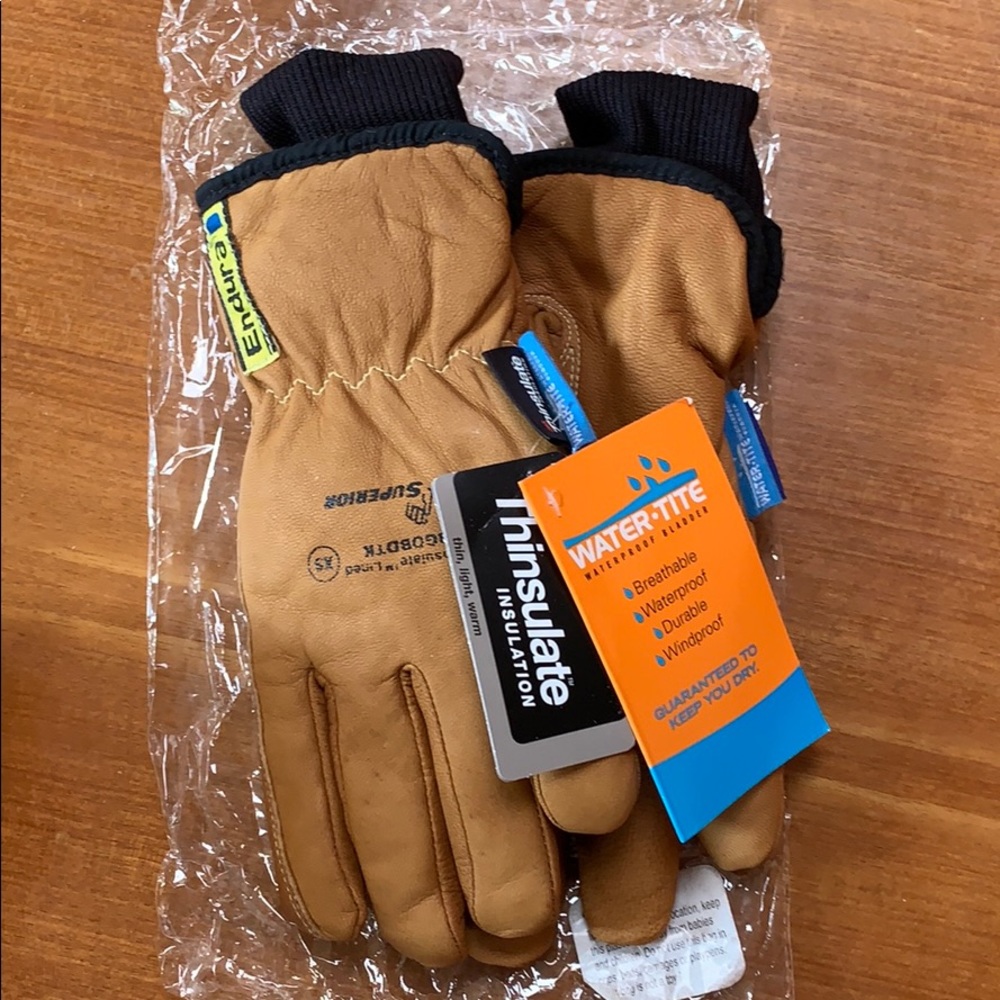 NWT Winter goatskin leather work/driver gloves